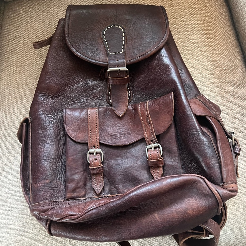 Vintage Never Used Backpack Handmade In Italy Gem
